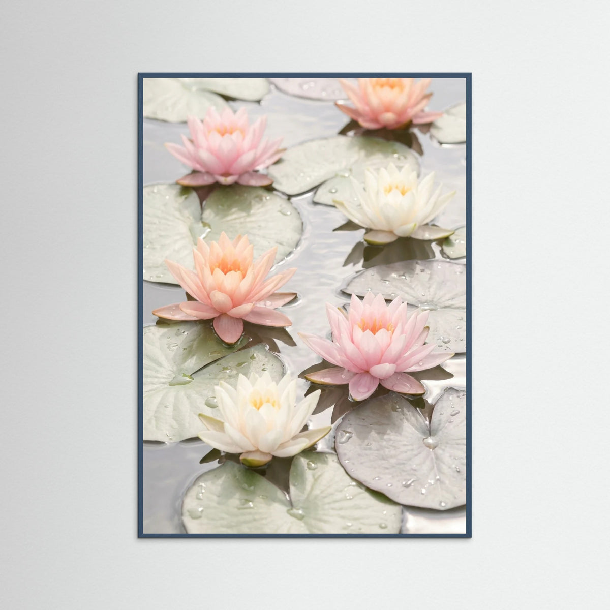 Teal Wood Soft Blooms