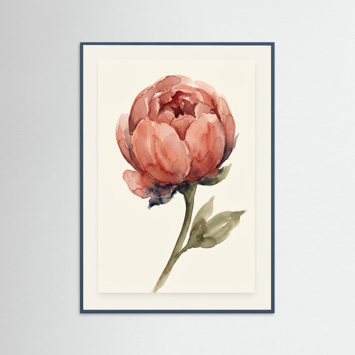 Teal Wood Soft Crimson Bloom