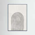 Soft Gray Rainbow Arch Poster – plakat og kunsttryk