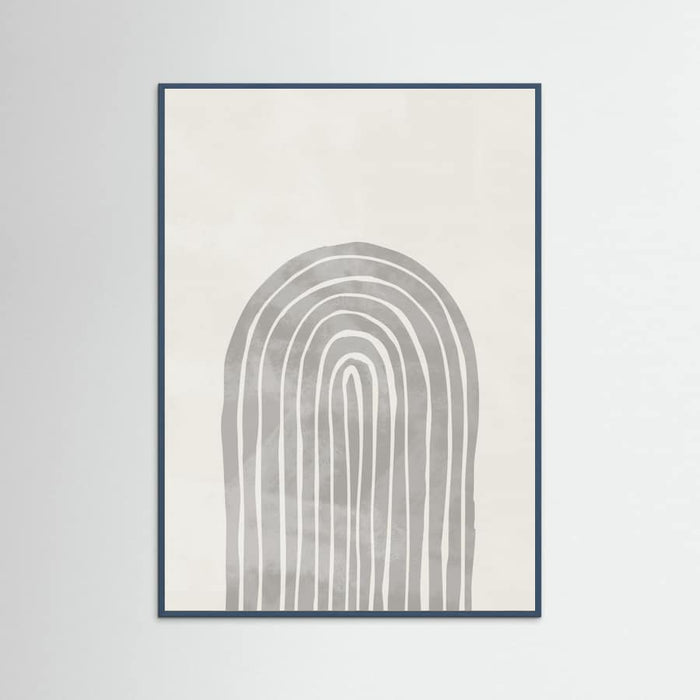 Soft Gray Rainbow Arch Poster – plakat og kunsttryk