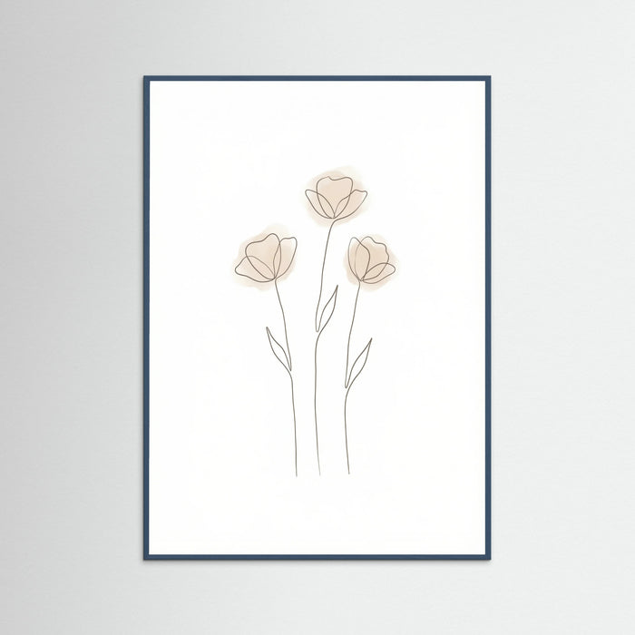 Teal Wood Soft Petal Sketch