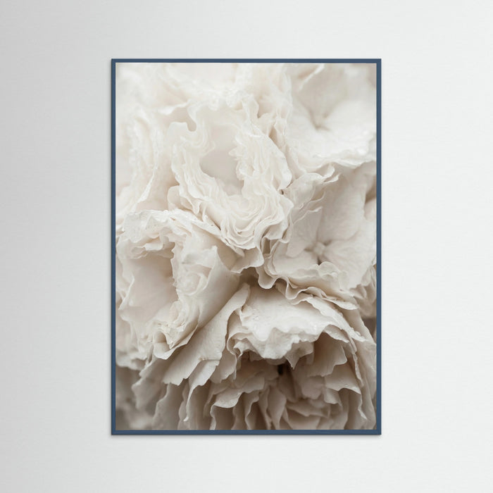 Teal Wood Soft Petals White