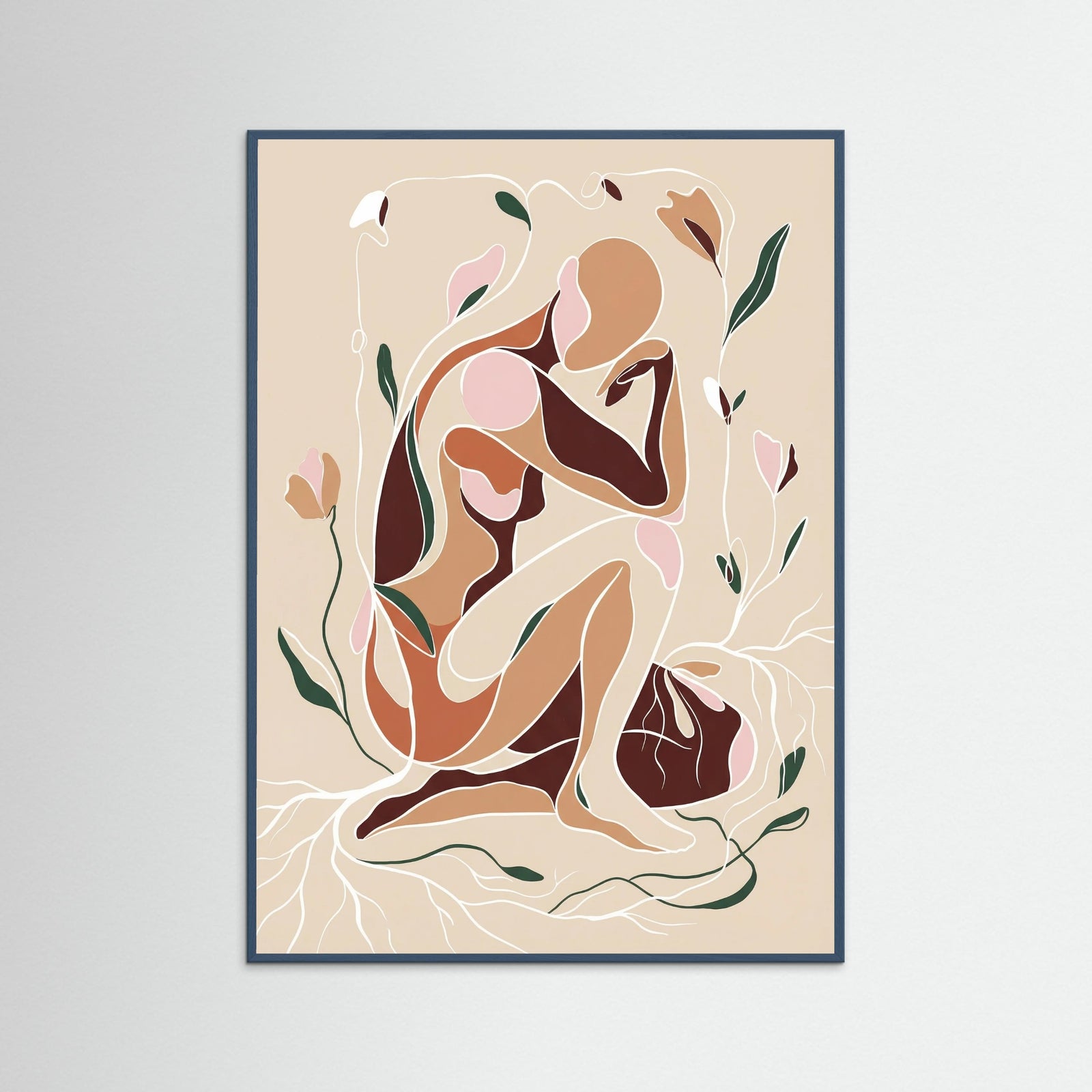 Teal Wood Soulful Embrace