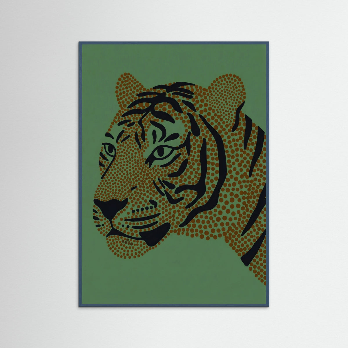 Teal Wood Spotted Whimsy