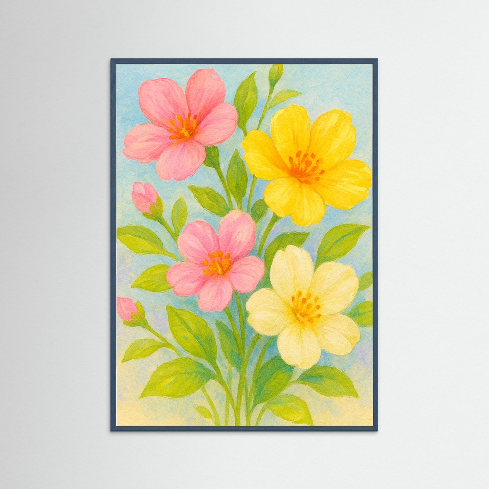 Teal Wood Spring Bloom