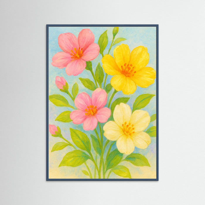 Teal Wood Spring Bloom