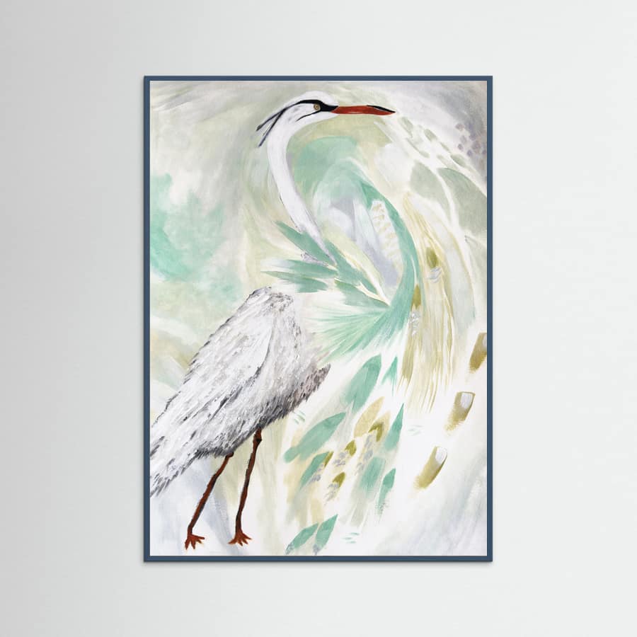 Spring Egret Poster – poster och konsttryck