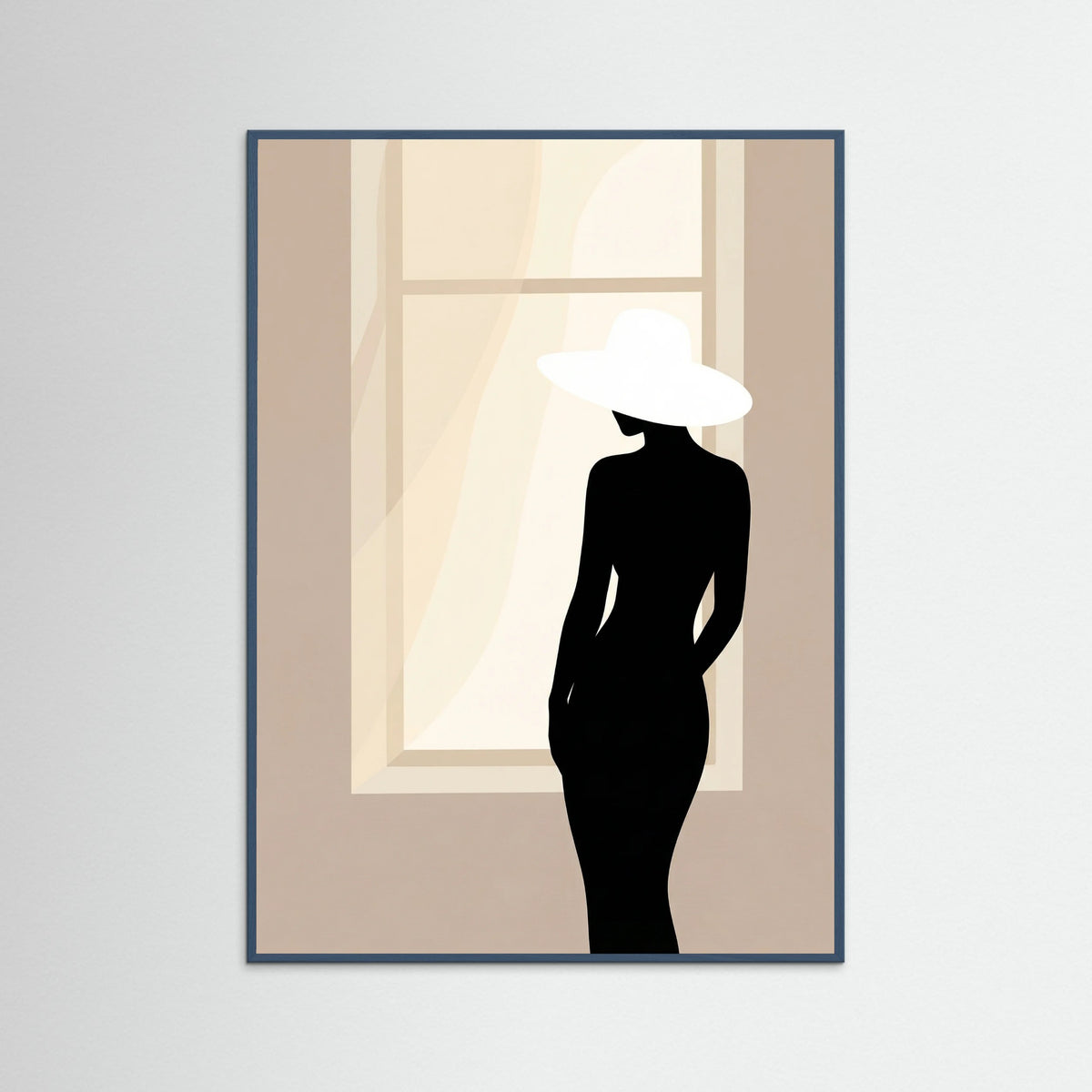 Teal Wood Spring Silhouettes