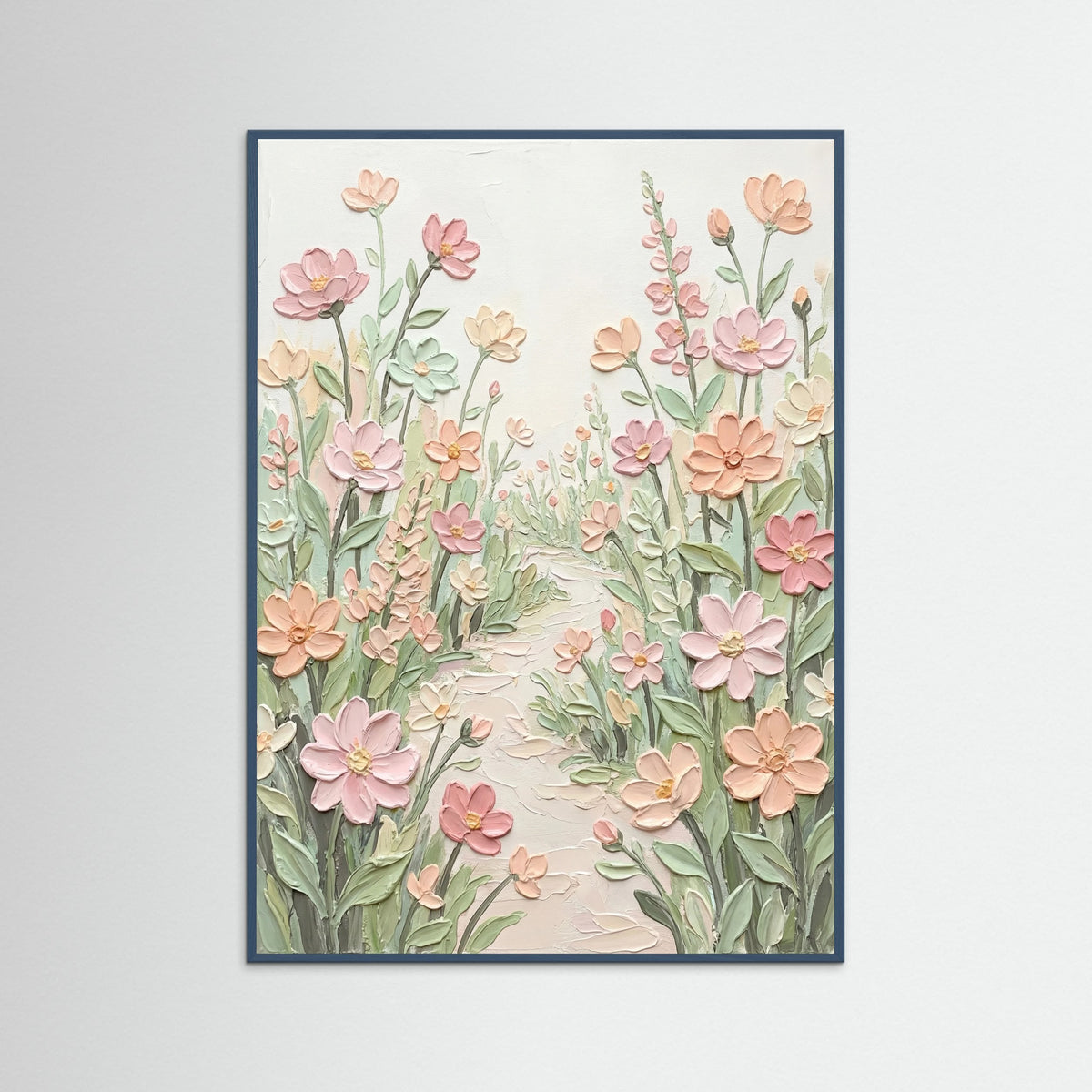 Teal Wood Springing Petals