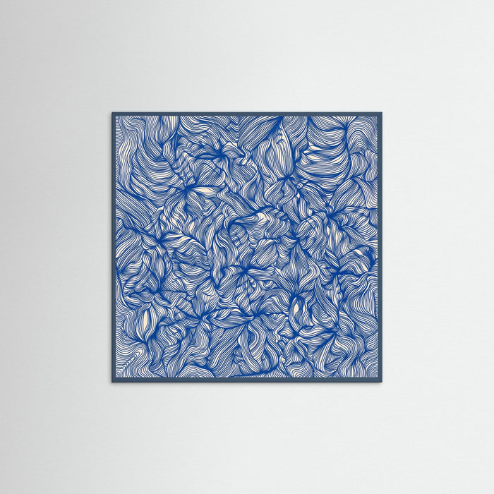 Teal Wood Square Azure Currents