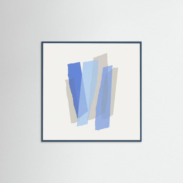 Teal Wood Square Blue Intersections