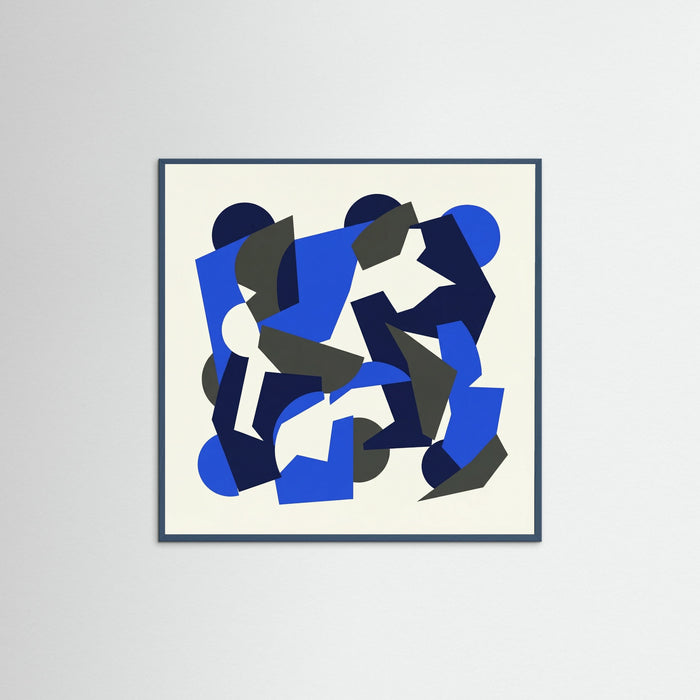 Teal Wood Square Cobalt Segments