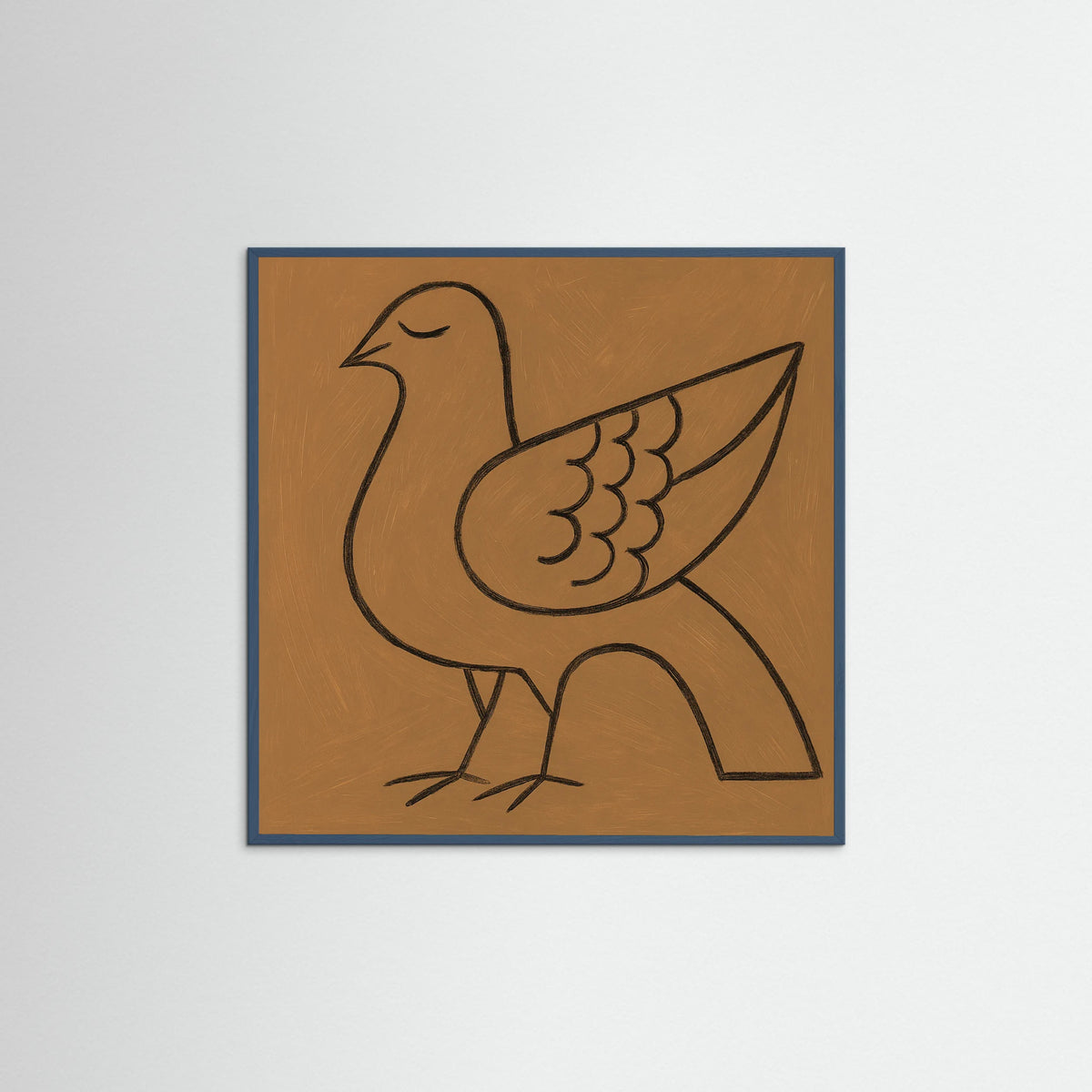 Teal Wood Square Contour Poetry