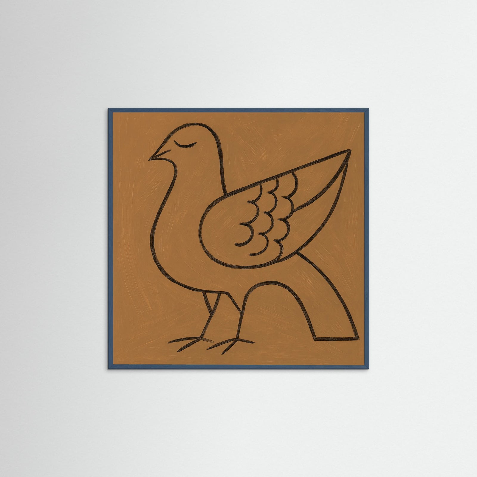 Teal Wood Square Contour Poetry