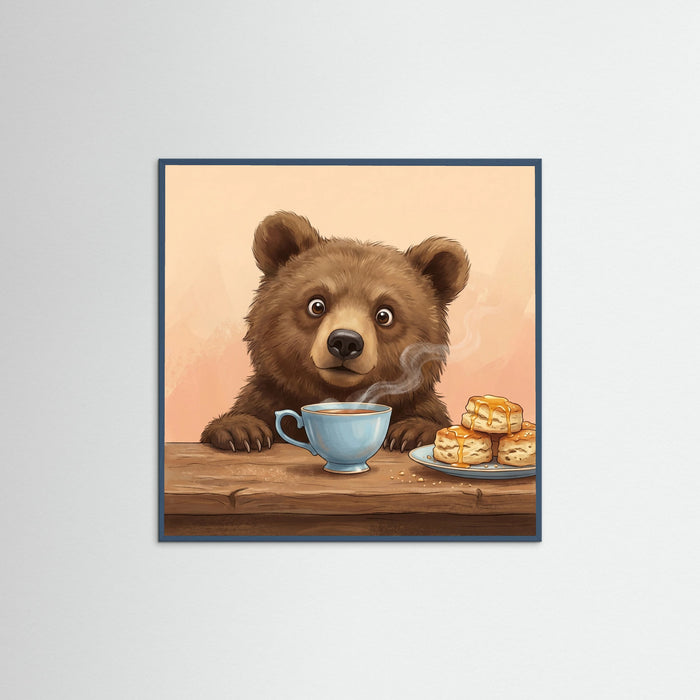 Teal Wood Square Curious Sips