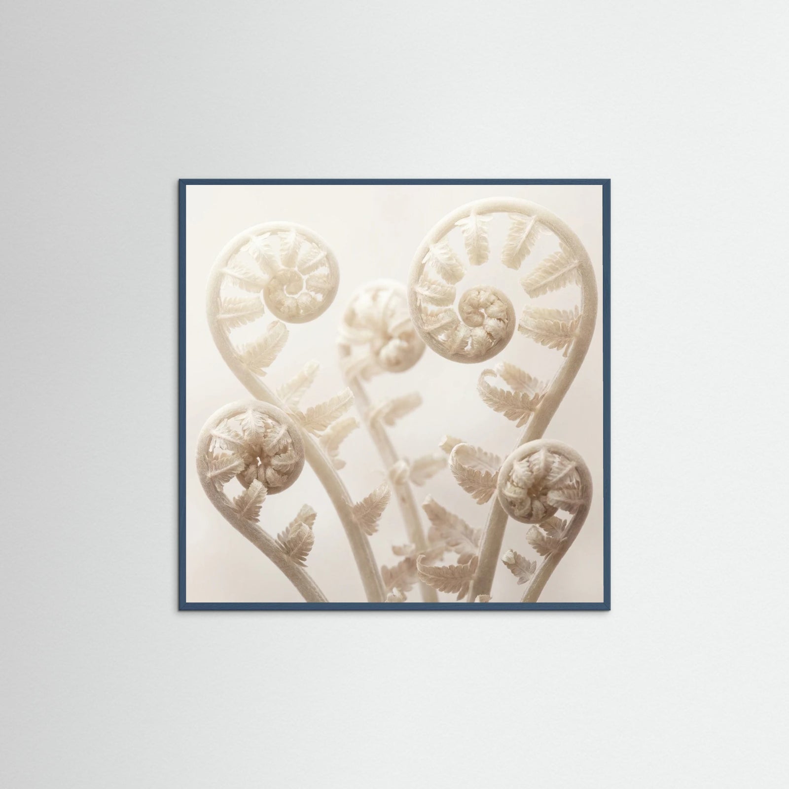 Teal Wood Square Ethereal Bloom