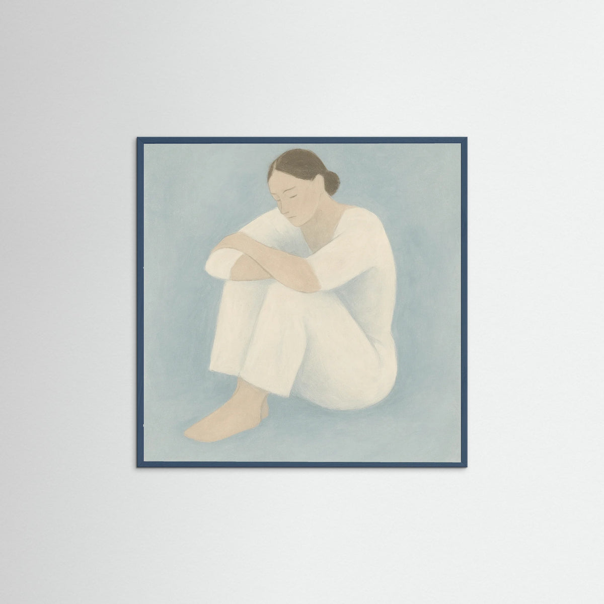 Teal Wood Square Evening Rest