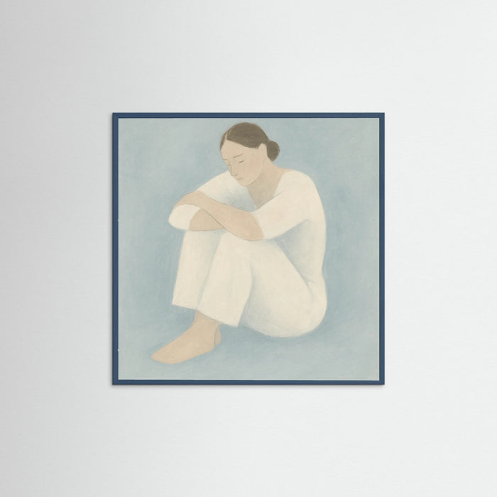 Teal Wood Square Evening Rest