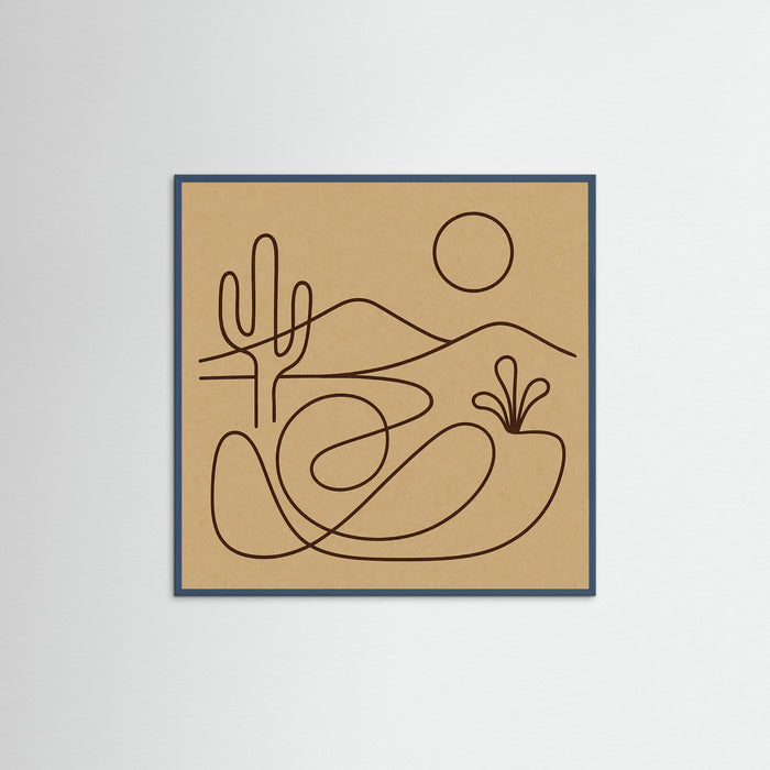 Teal Wood Square Fluid Conversation