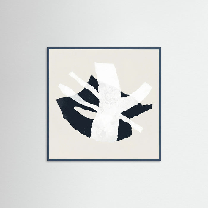Teal Wood Square Fragmented Balance