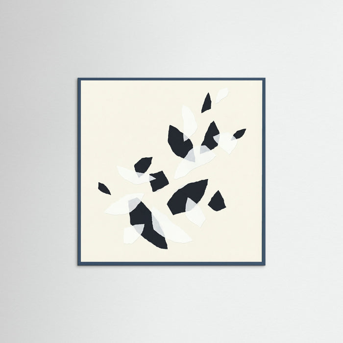 Teal Wood Square Fragmented Flow