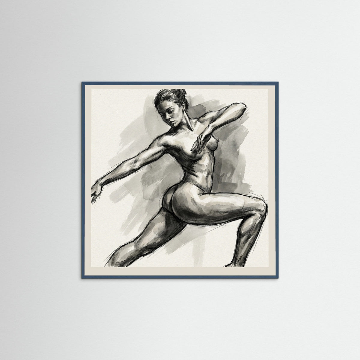 Teal Wood Square Free Feminine Form