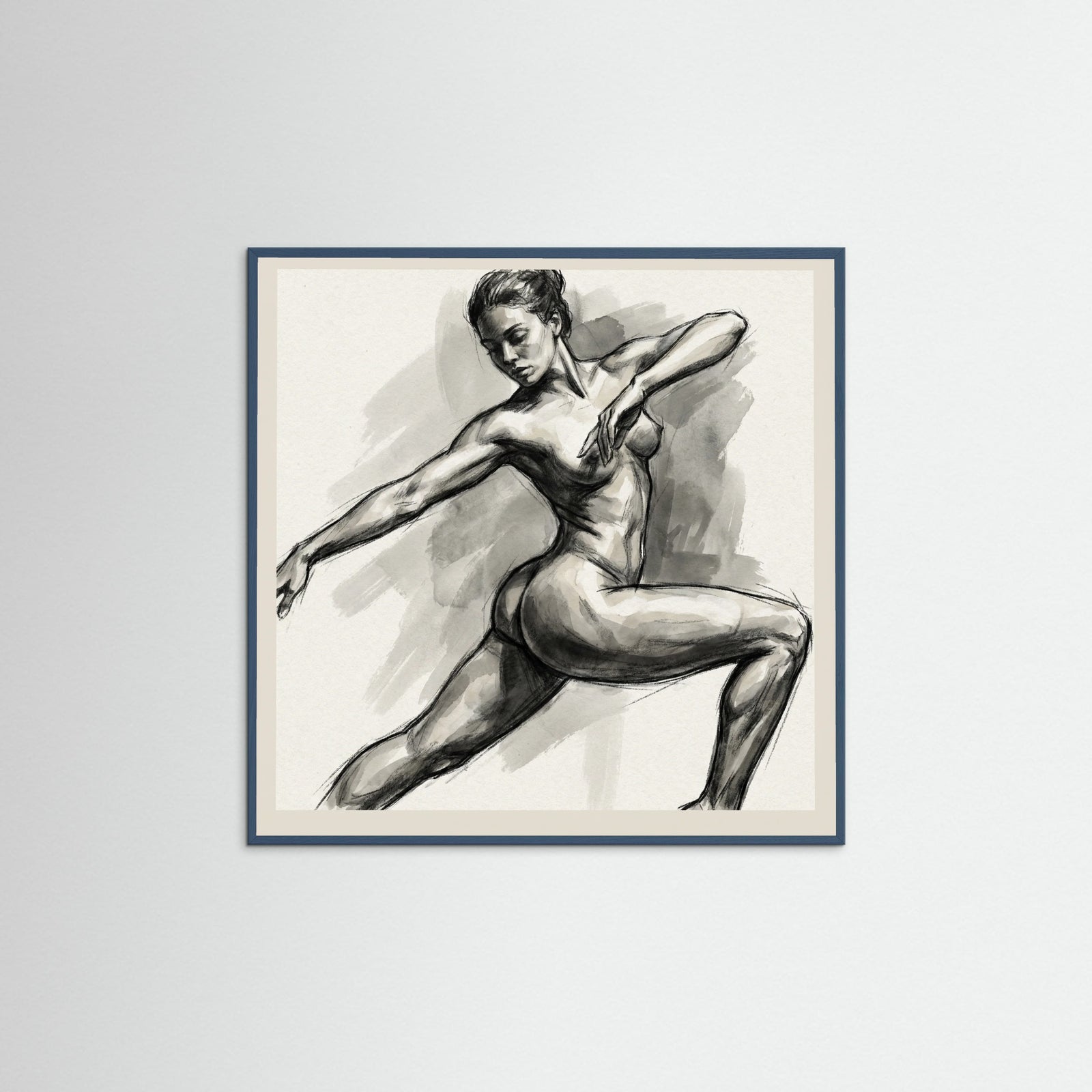 Teal Wood Square Free Feminine Form