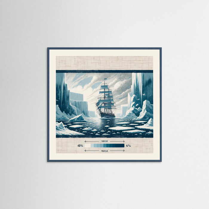 Teal Wood Square Frosted Voyage