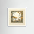 Teal Wood Square Gentle Spirit