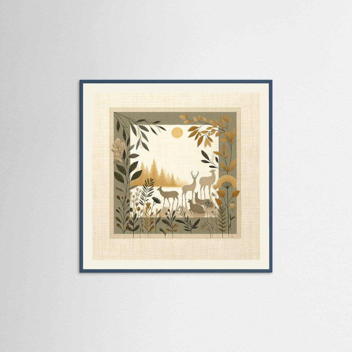 Teal Wood Square Gentle Spirit