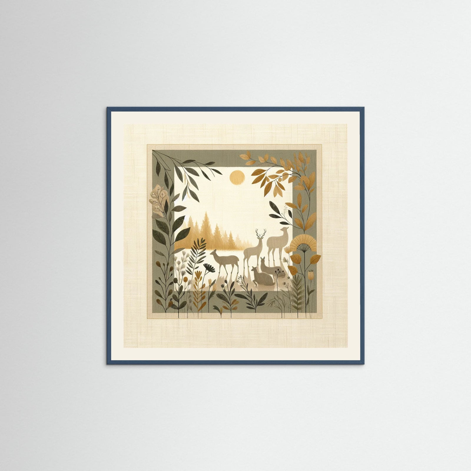 Teal Wood Square Gentle Spirit