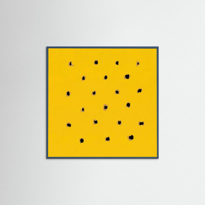 Teal Wood Square Golden Speckles