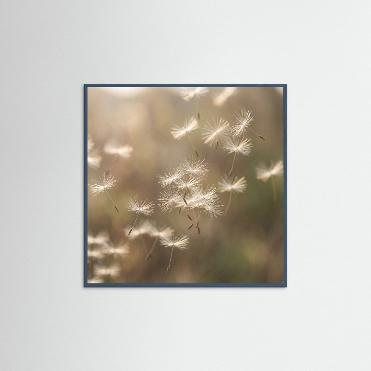 Teal Wood Square Golden Whispers