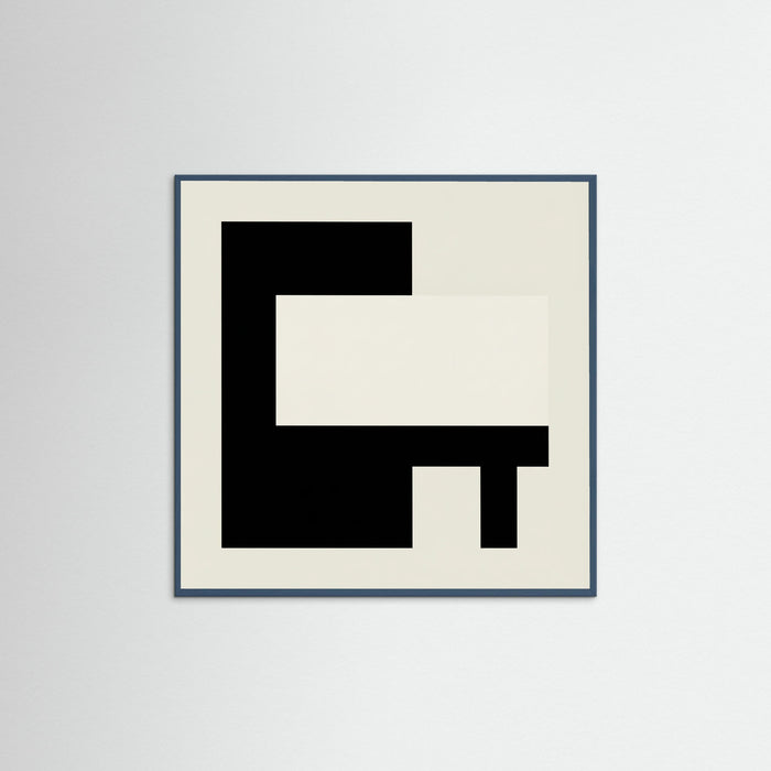 Teal Wood Square Monochrome Balance