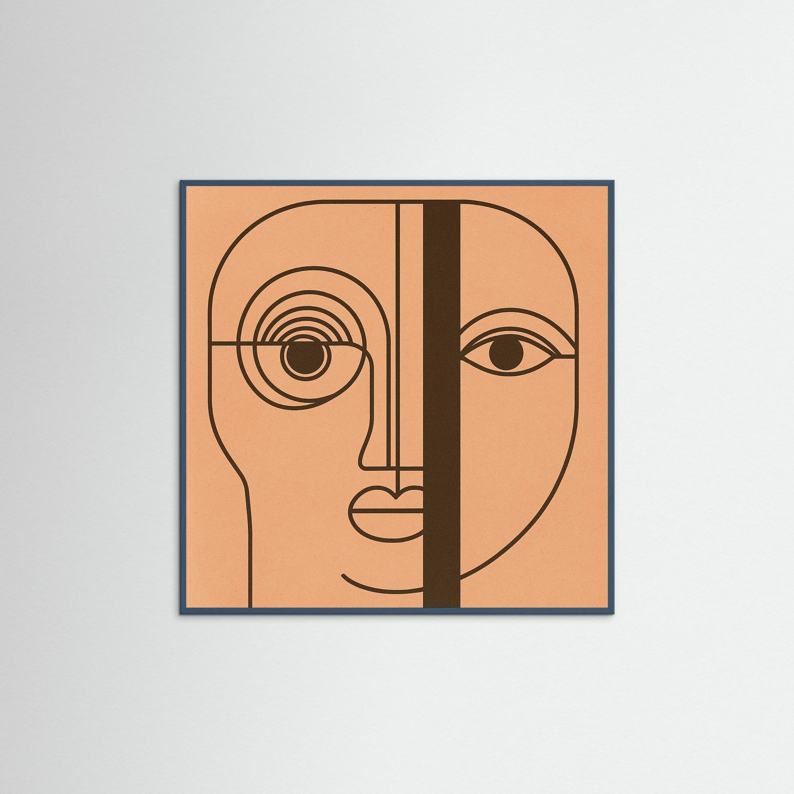 Teal Wood Square Monochrome Mystic