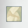 Teal Wood Square Muted Flow
