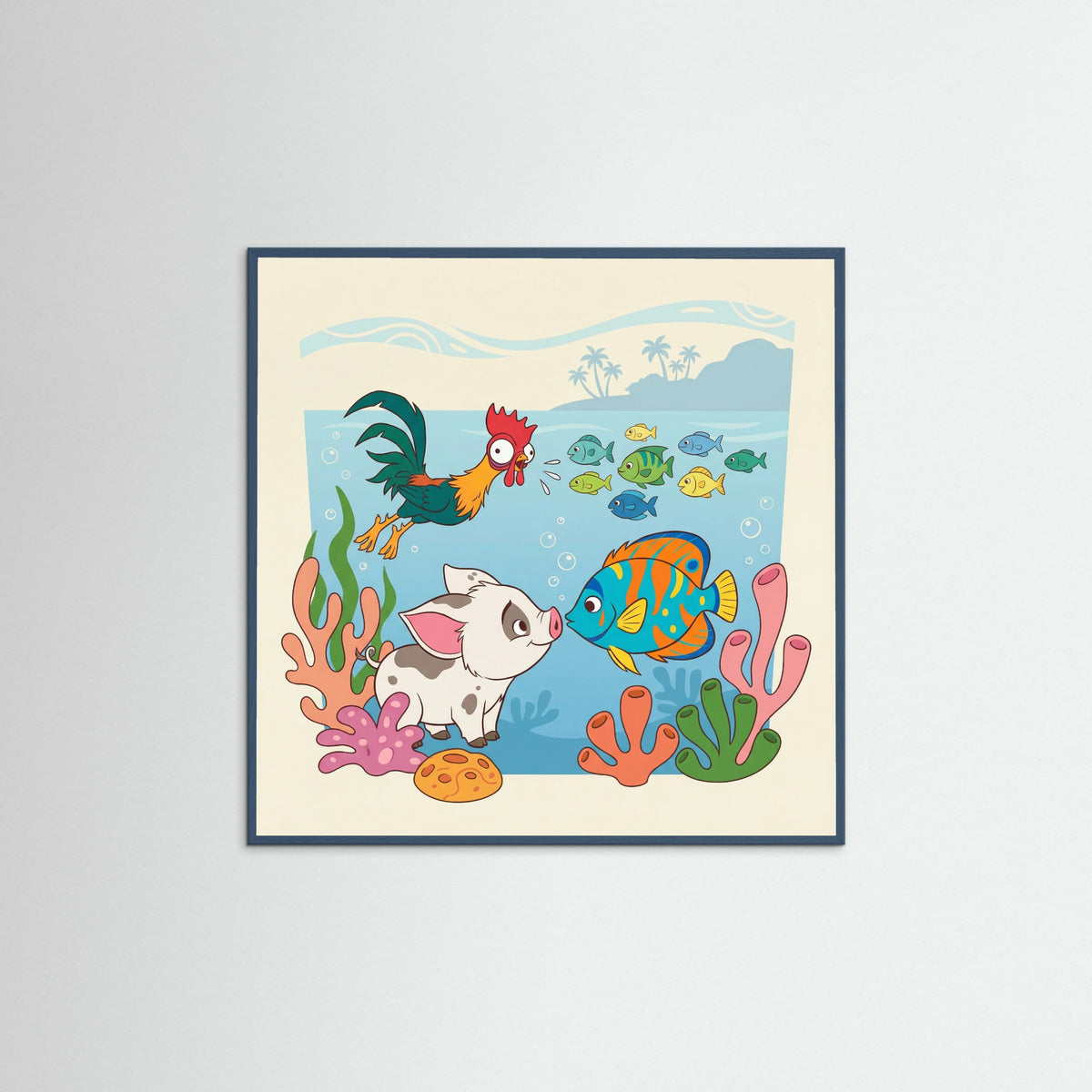 Teal Wood Square Oceanic Hero Ensemble