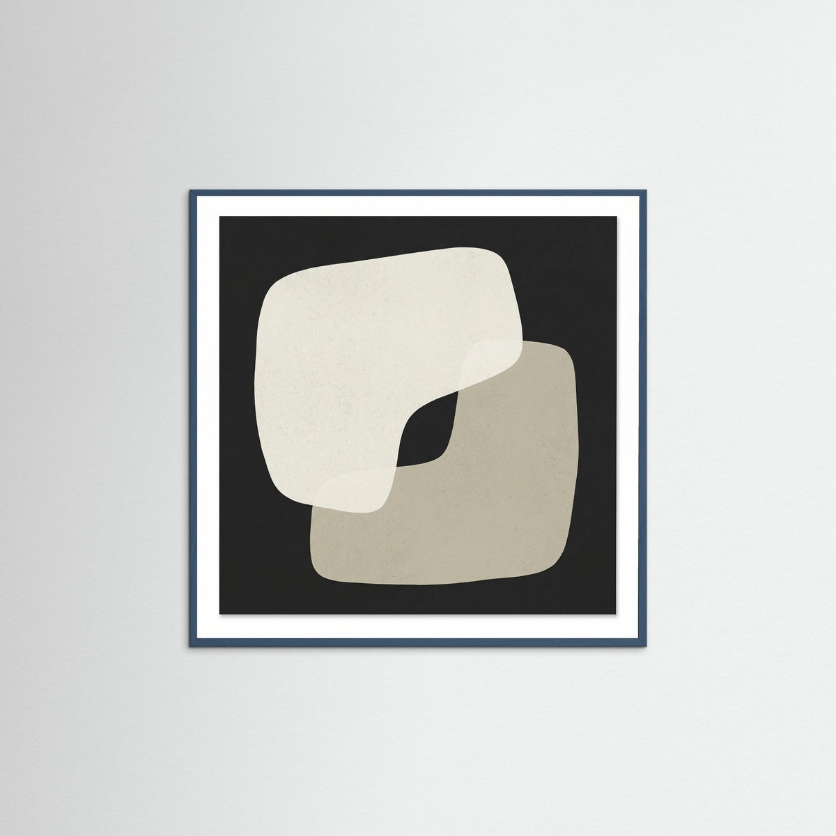 Teal Wood Square Organic Contrast