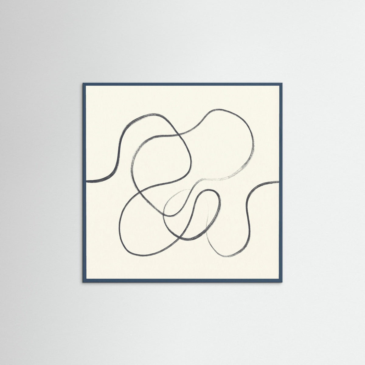 Teal Wood Square Organic Flow