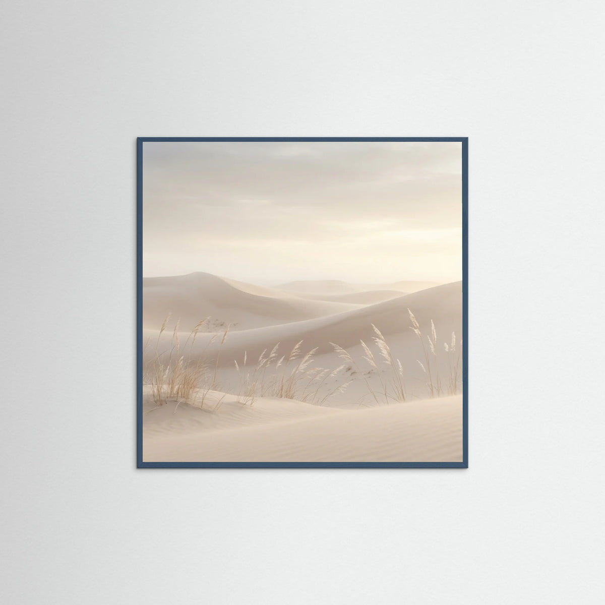 Teal Wood Square Serene Pampas