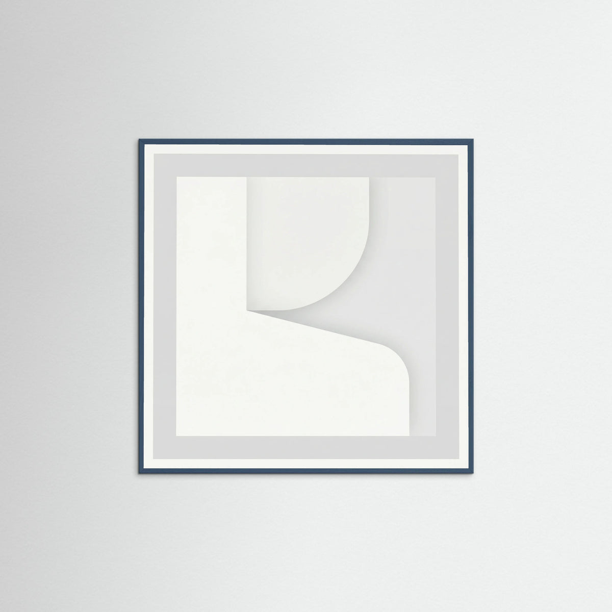 Teal Wood Square Soft Abstraction