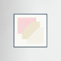 Teal Wood Square Soft Geometry