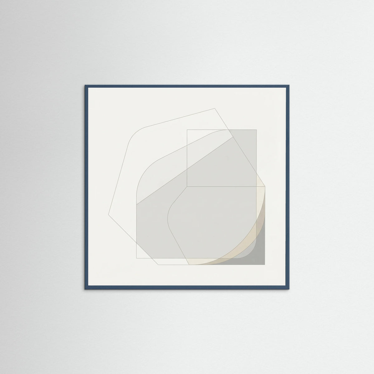 Teal Wood Square Soft Geometry