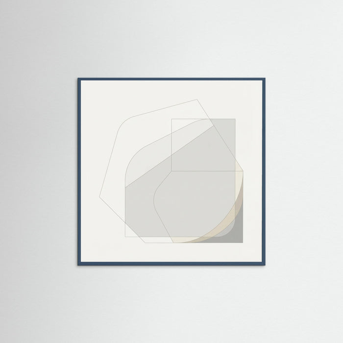 Teal Wood Square Soft Geometry