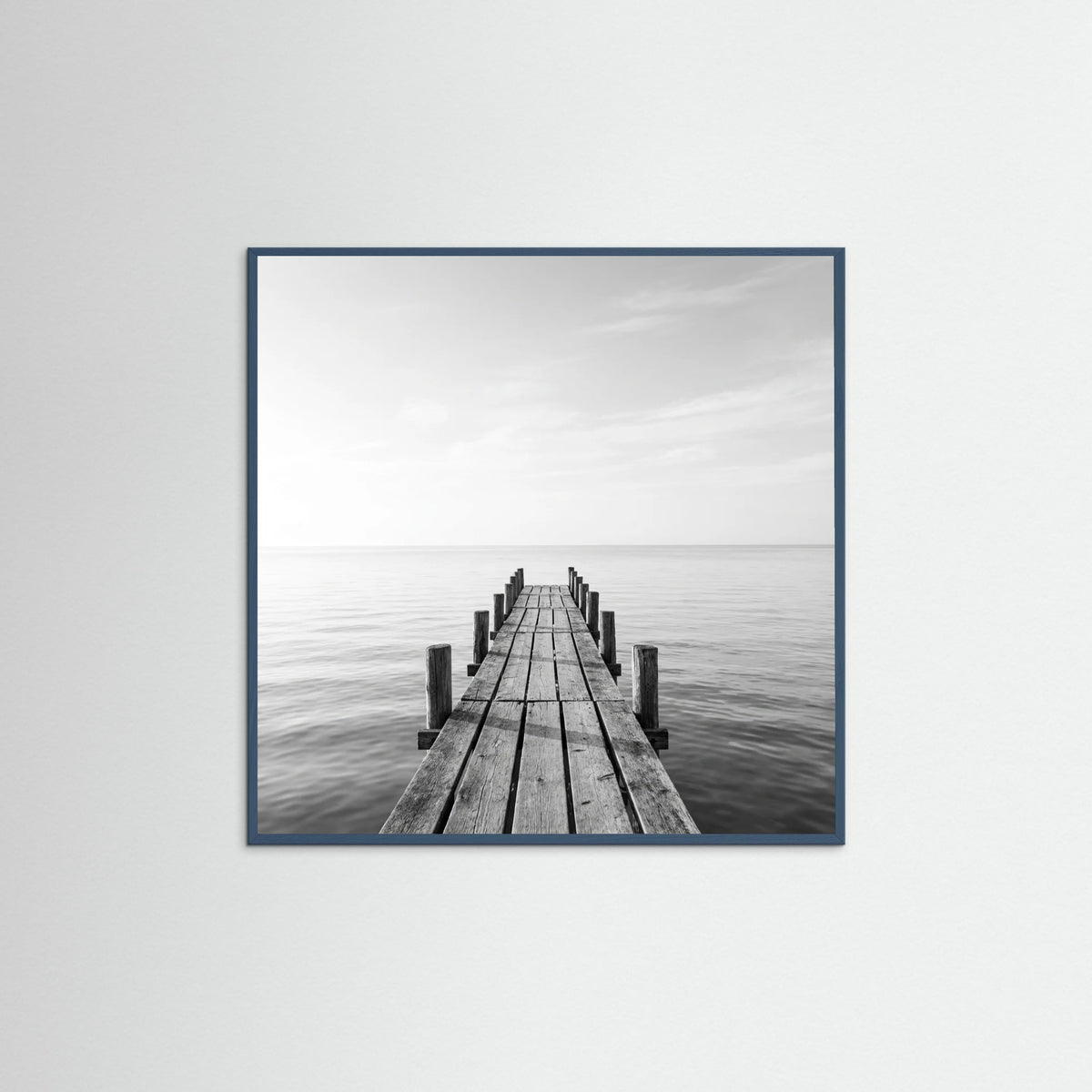 Teal Wood Square Surf Palms