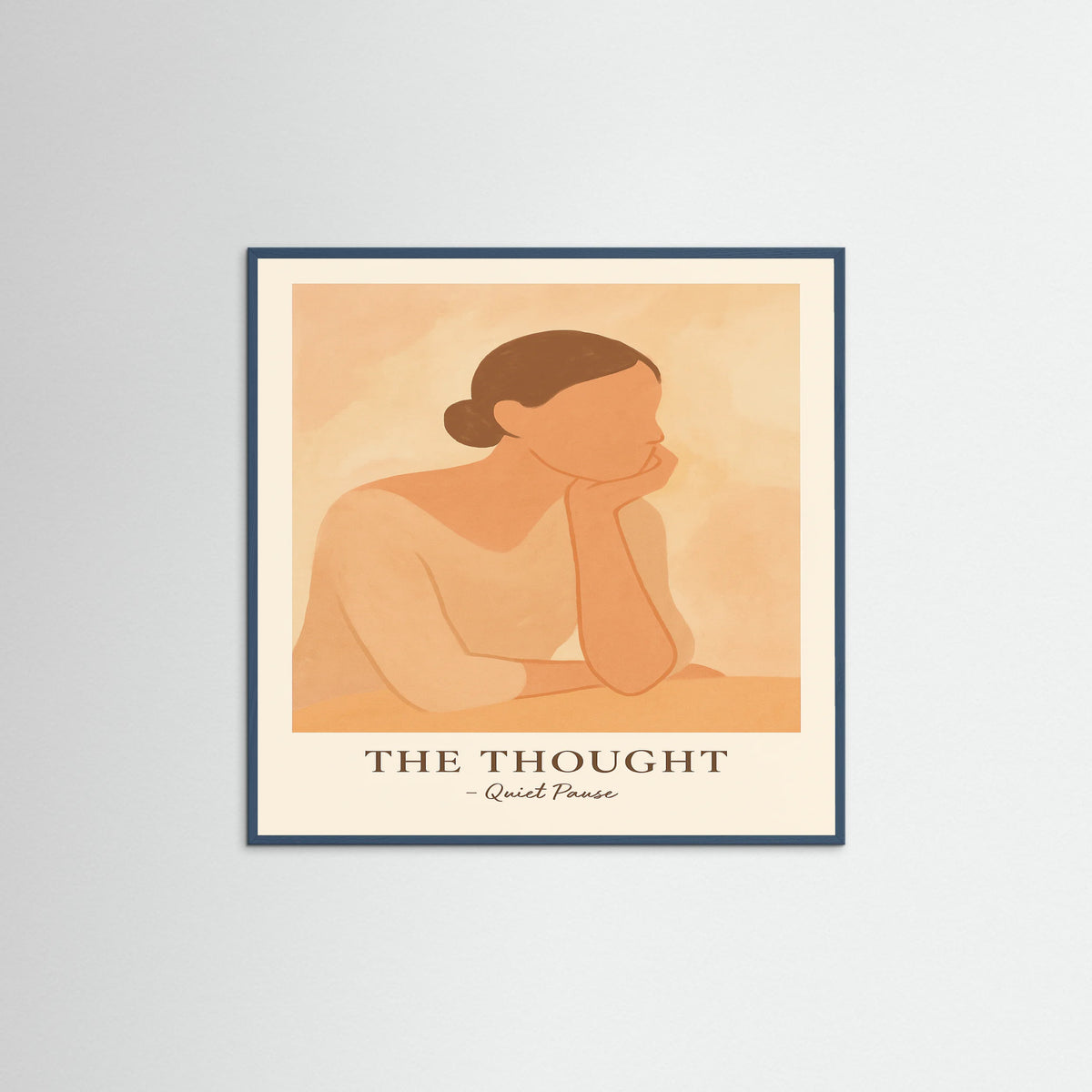 Teal Wood Square The thought