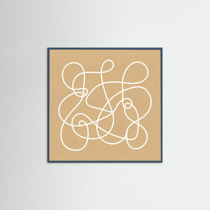 Teal Wood Square Verdant Gesture