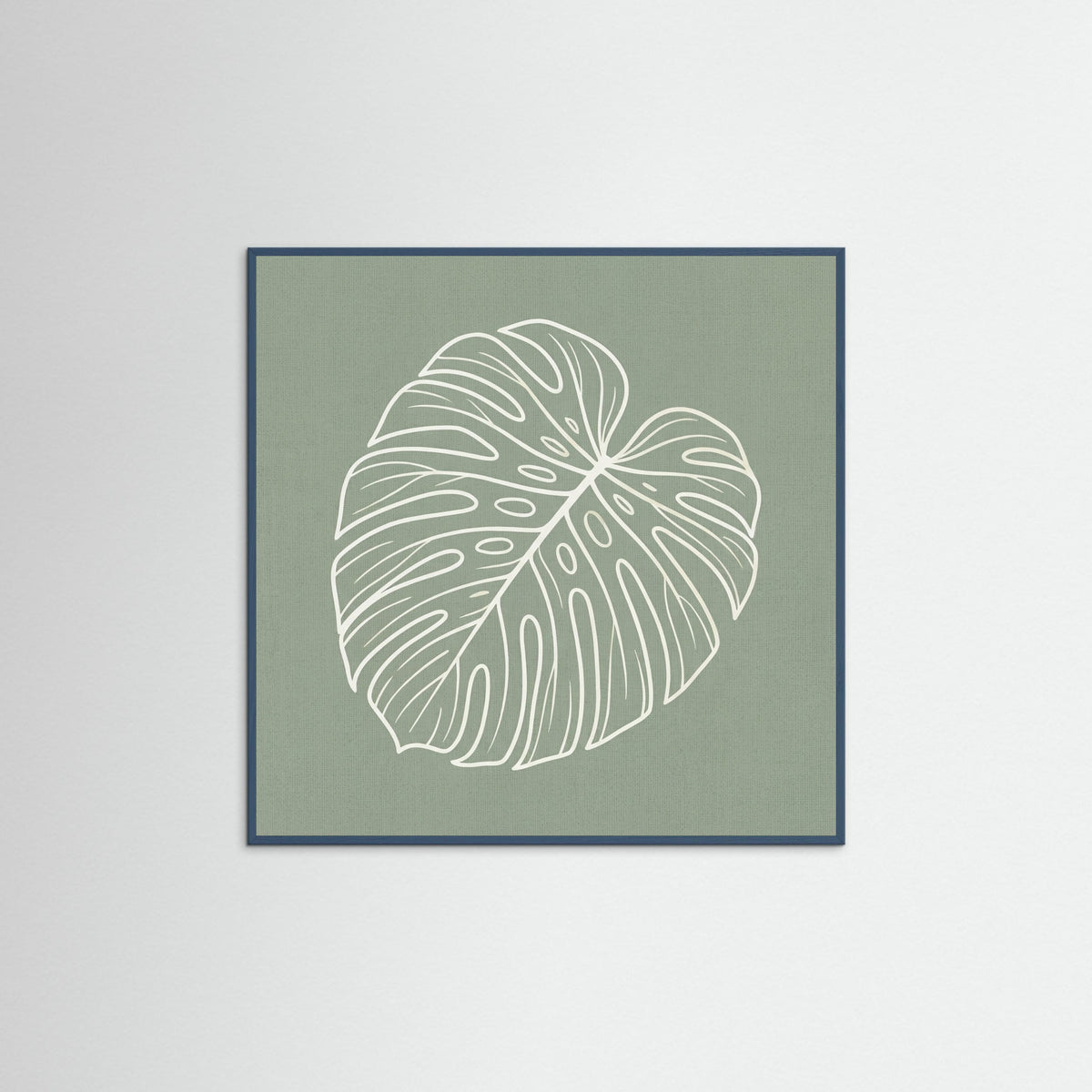Teal Wood Square Verdant Outline