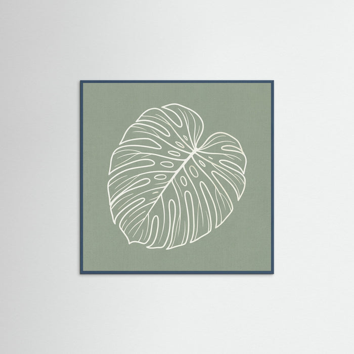 Teal Wood Square Verdant Outline