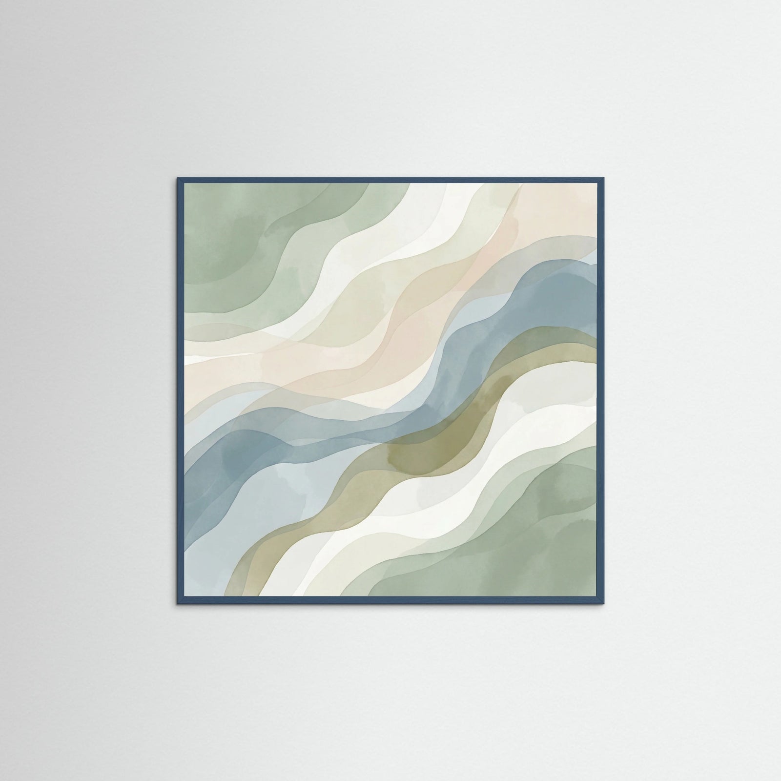 Teal Wood Square Verdant Planes